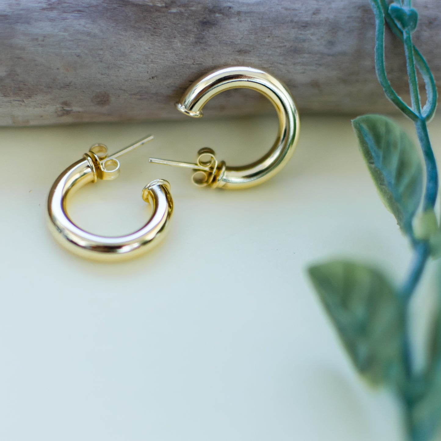 Argollas tubo oro