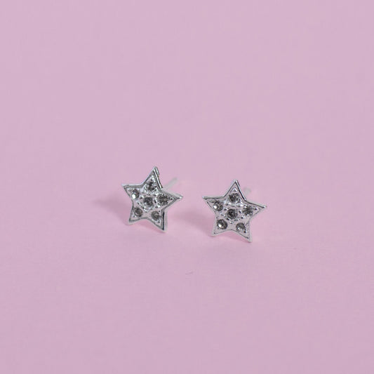 aros Estrella circones silver