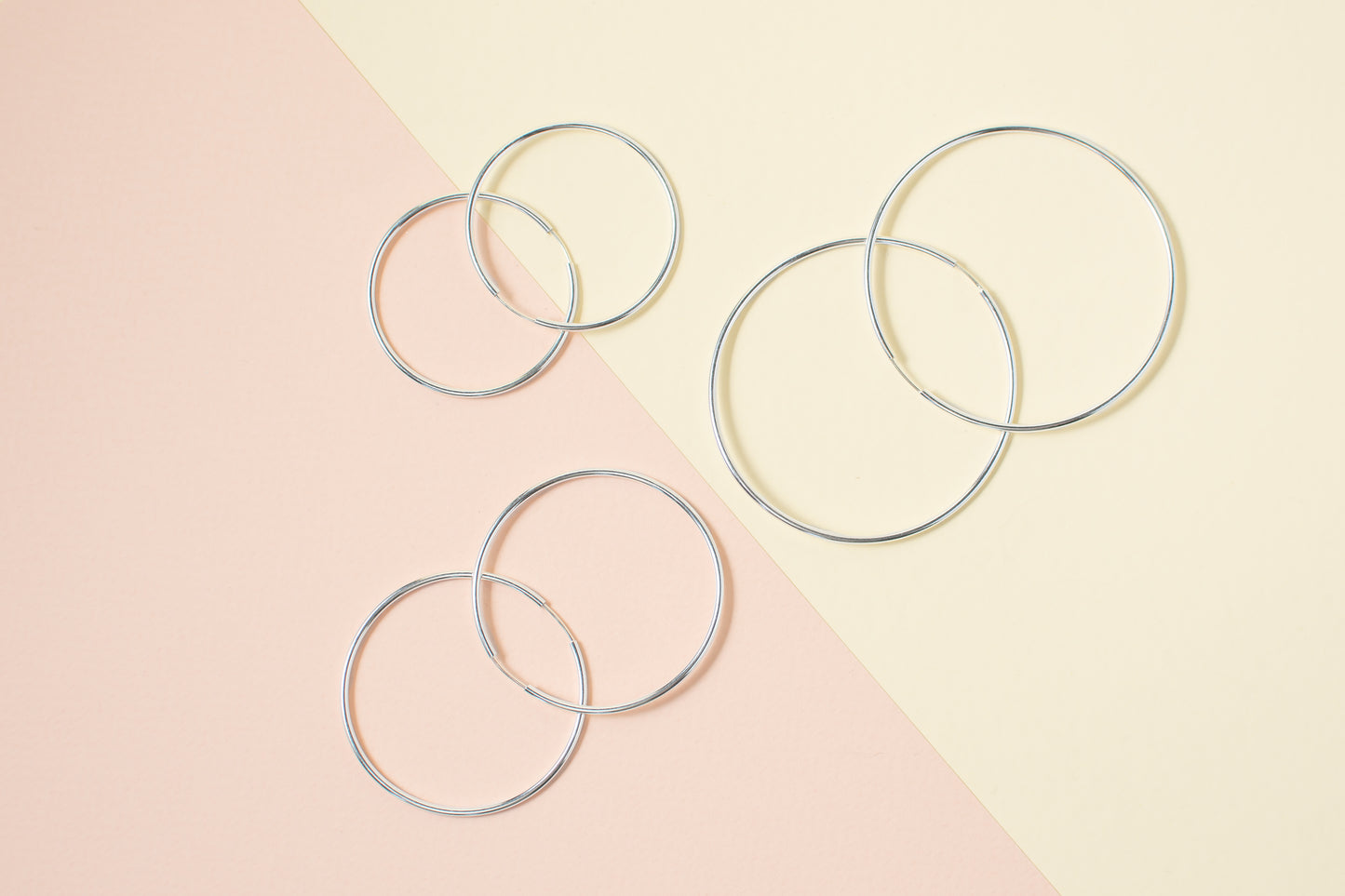 Pack 3 Argollas de plata