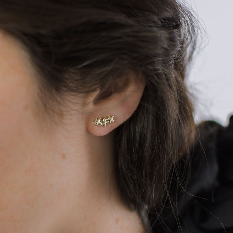 Aros tres estrellas gold ⭐⭐