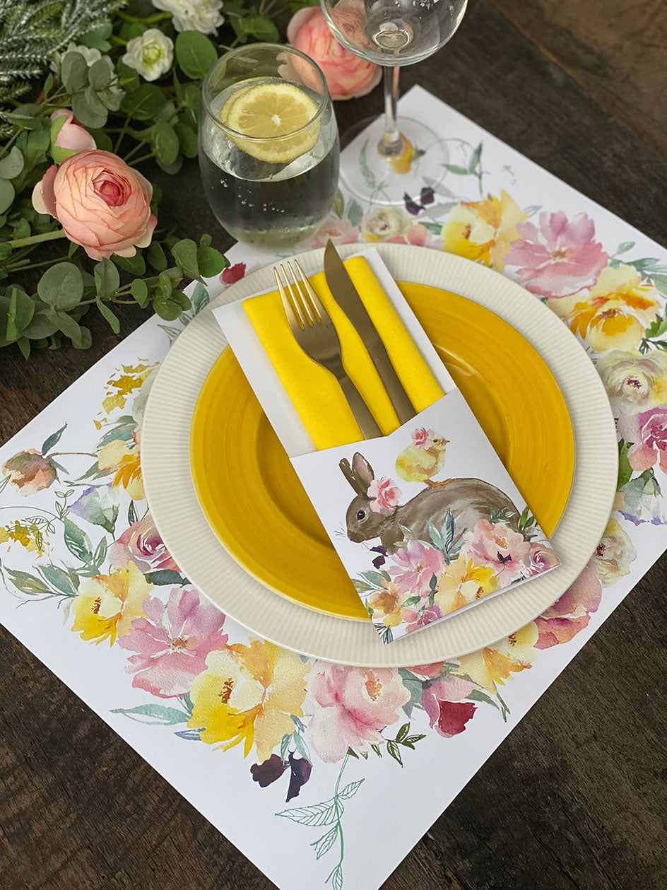 Pack de Mesa flores amarillas