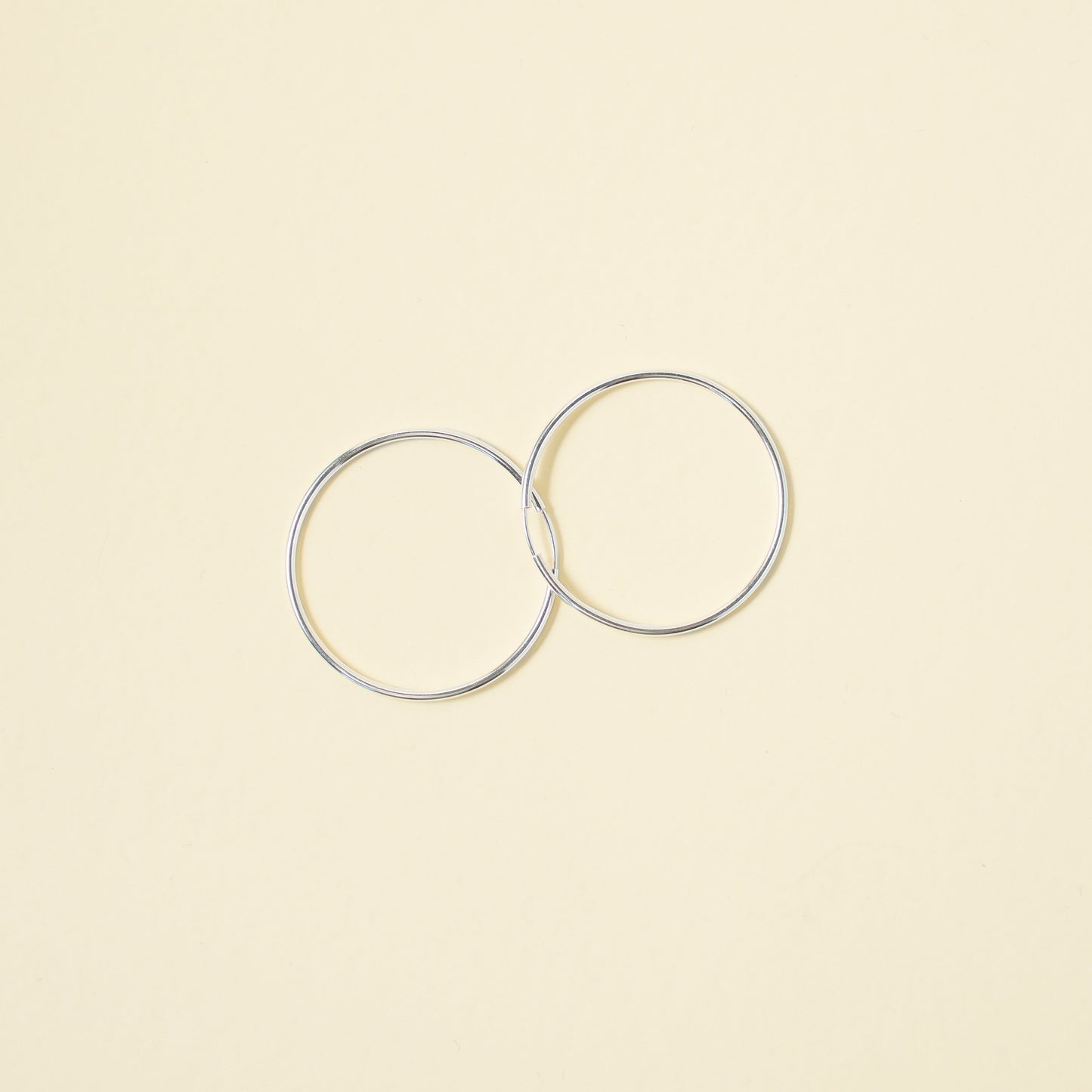 Argollas de plata 40 mm